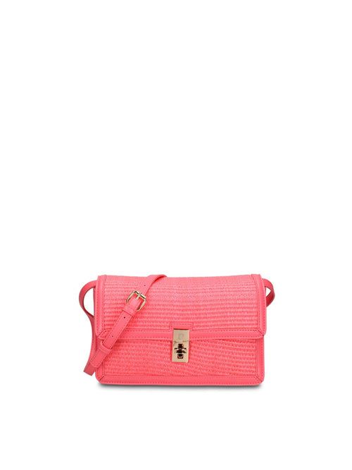 Women's Shoulder Bag - Asteria Chic Design - Straw & Leather