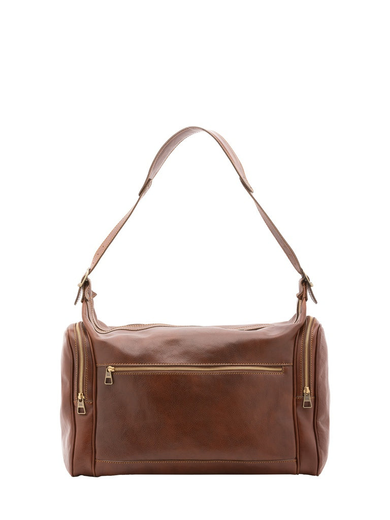 Unisex Genuine Leather Travel Bag - False Model - 100% Cotton