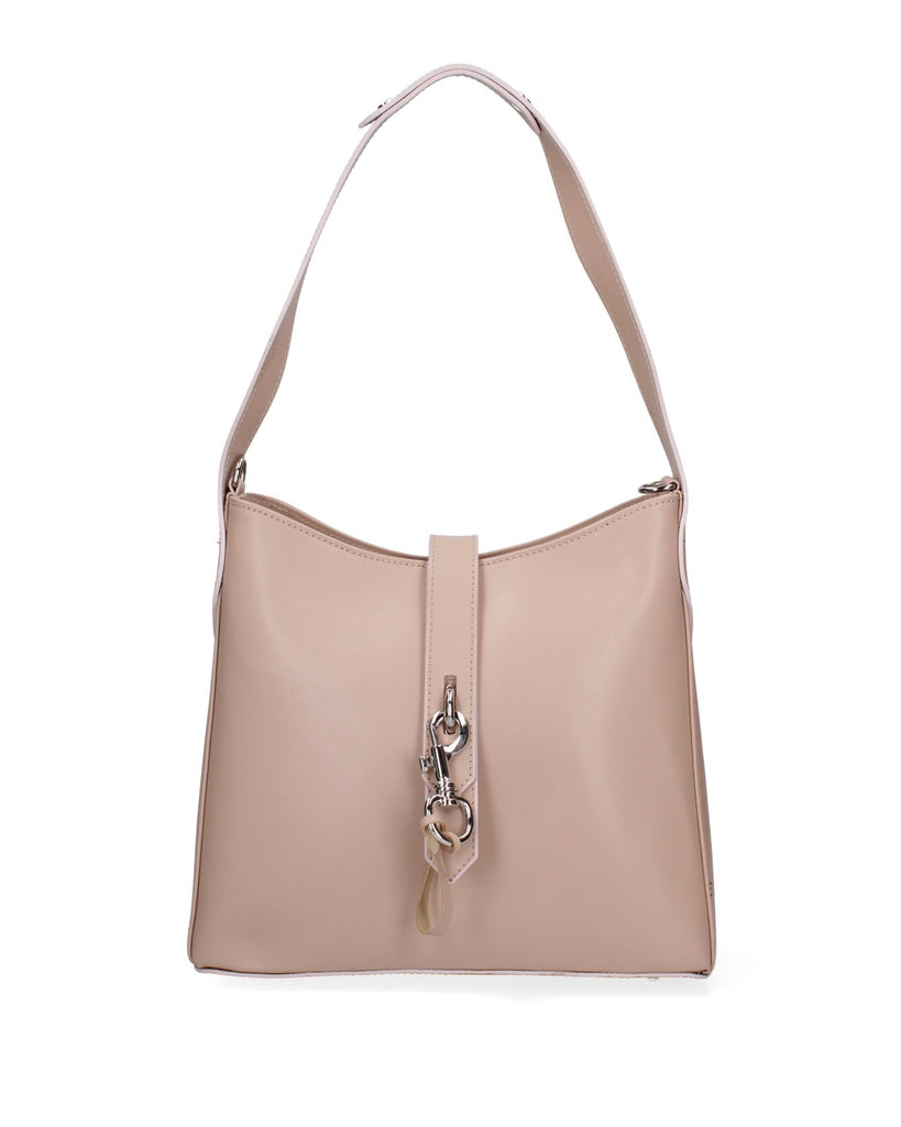 Women's Shoulder Bag - Lysane Model - 11" x 6.1" x 12.6" - Genuine Leather
