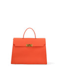 Women's Handmade Italian Leather Handbag - Zaffiro Lux Model - 100% Leather