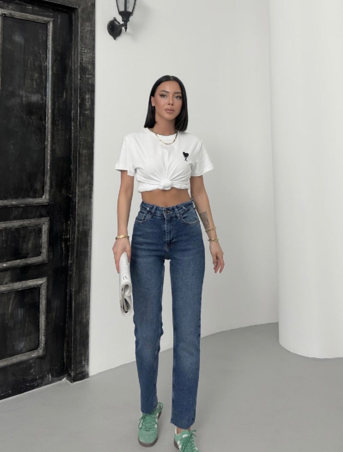 Jeans Lonca Donna Blu Scuro