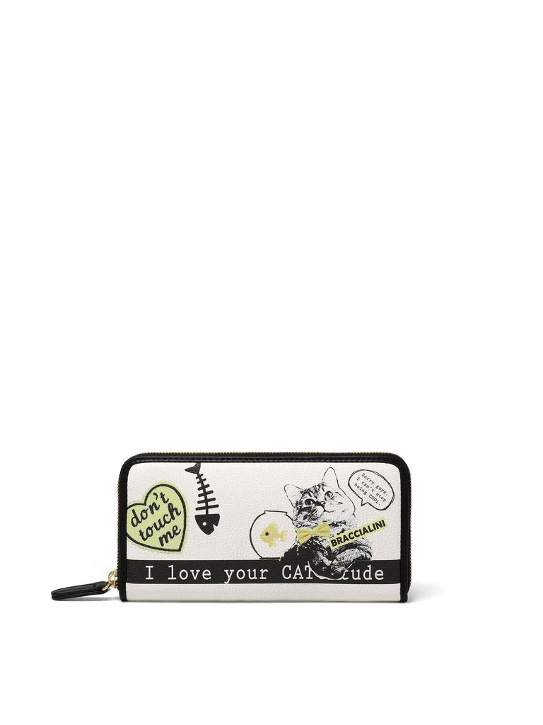 Women's Zip Wallet - Felicia Design - Polyester + Polyurethane Blend