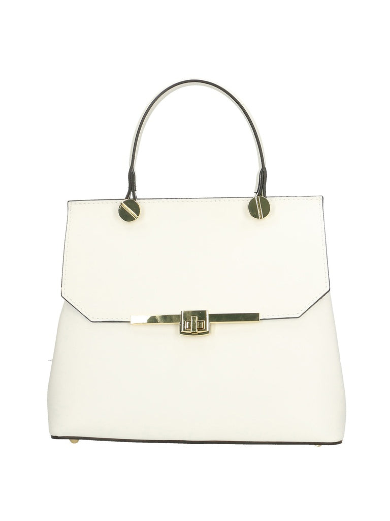 Women's Handmade Leather Handbag - Made in Italy - Lunaria Model - 100% Leather