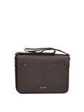 Women's Shoulder Bag - Genuine Leather - Polyester