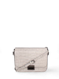 Women's Shoulder Bag Made in Italy - Elora Prime - Genuine Crocodile-Effect Leather