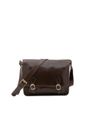 Women's Shoulder Bag - False Design - 100% Leather