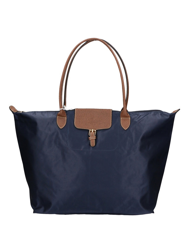 Women's Handbag - Romina Model - Nylon & Faux Leather
