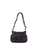 Women's Shoulder Bag - False Design - Faux Leather