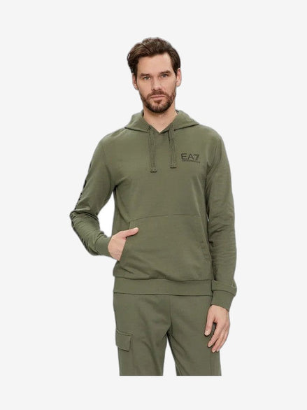 EA7 Felpa Uomo Nero Cotone