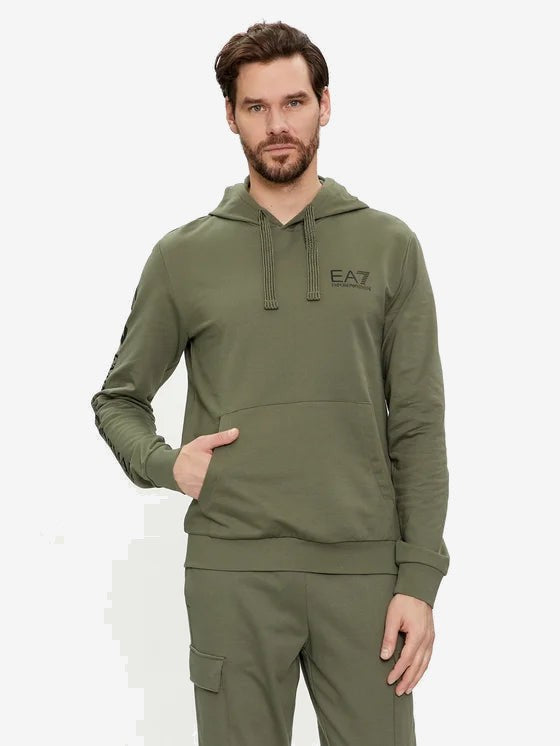 EA7 Felpa Uomo Nero Cotone