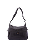 Women's Shoulder Bag - False Design - Faux Leather