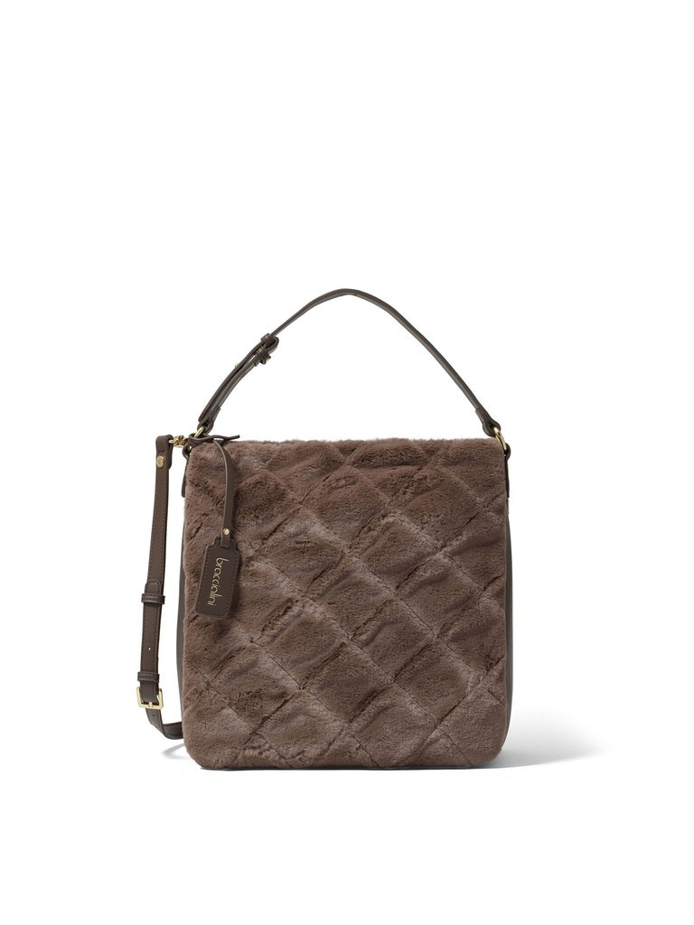 Women's Shoulder Bag - Elora Lux Model - Polyurethane + Polyester