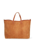 Women's Handbag - False Model - Suede Leather