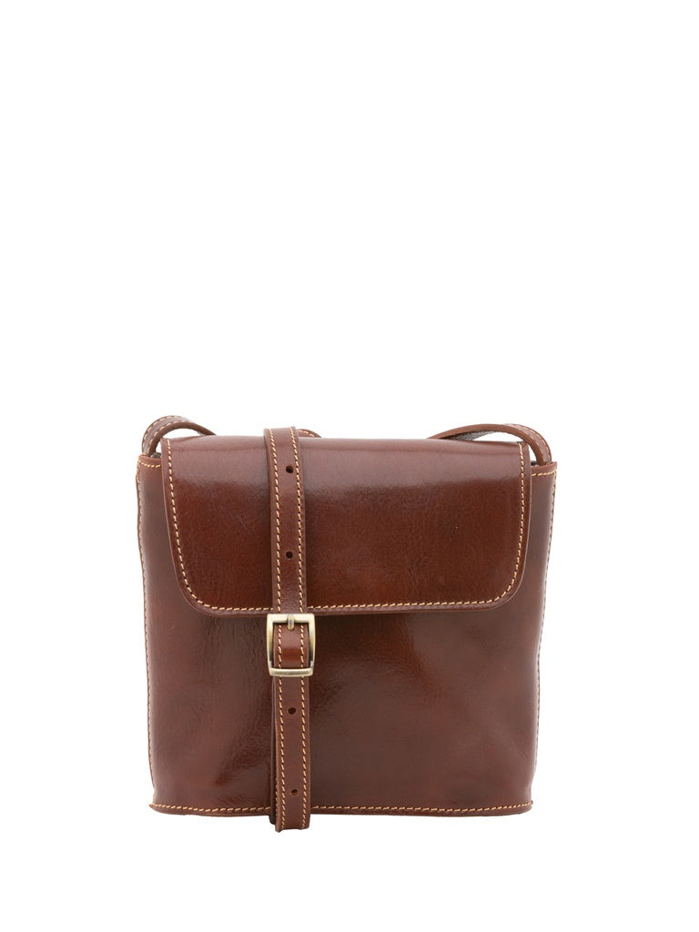 Genuine Leather Men's Sling Bag - Castillon Model - 100% Leather