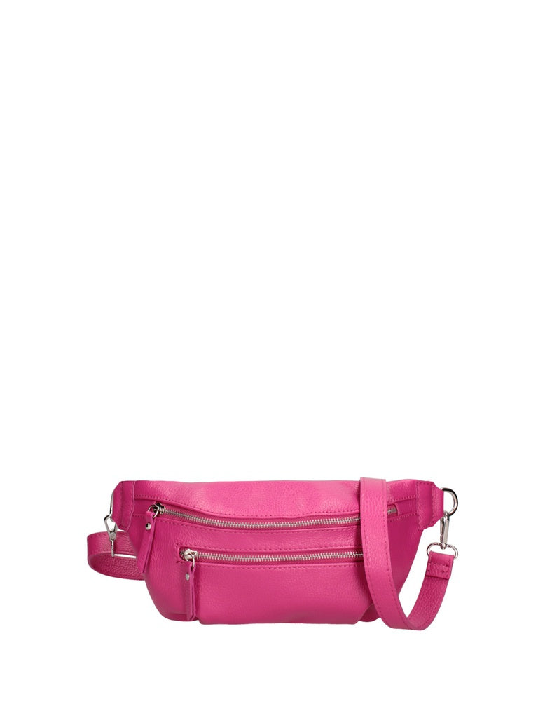 Women's Genuine Leather Crossbody Bag - False Model - 100% Leather