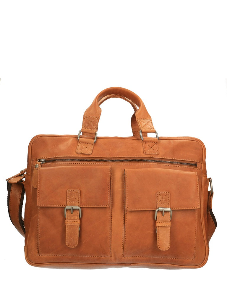 Men's Handbag - False Model - Genuine Calf Leather