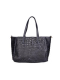 Women's Shoulder Bag - Lorella Model - Genuine Crocodile Leather