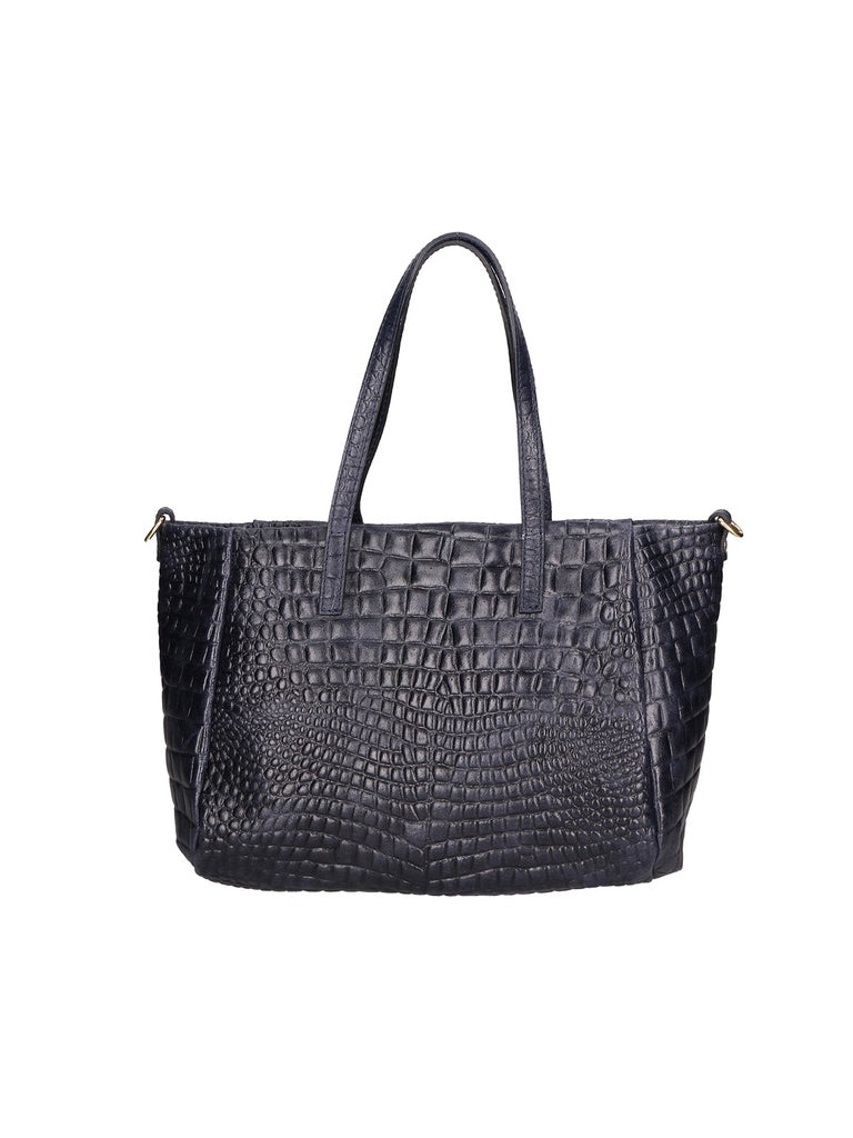 Women's Shoulder Bag - Lorella Model - Genuine Crocodile Leather