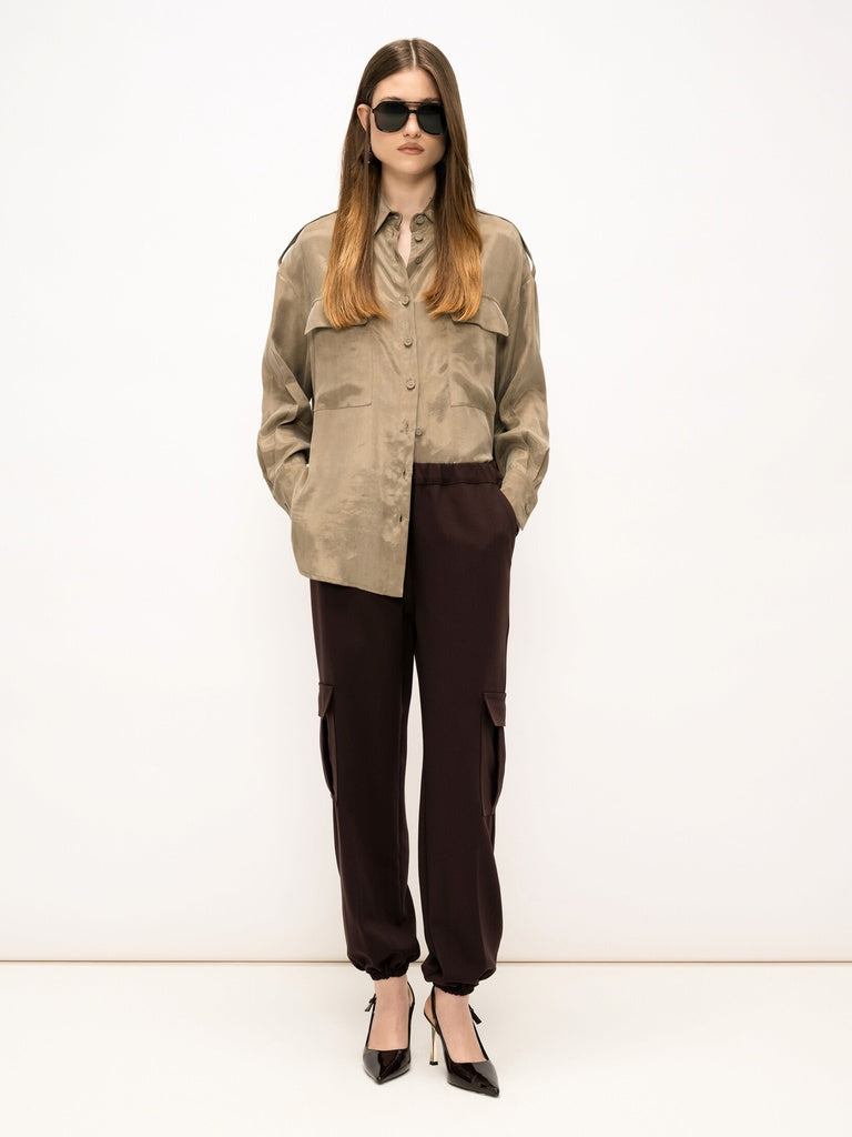 Women's Made in Italy Pants - Erisia Model - Polyester/Viscose
