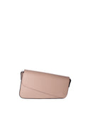 Women's Shoulder Bag - False Design - Genuine Leather
