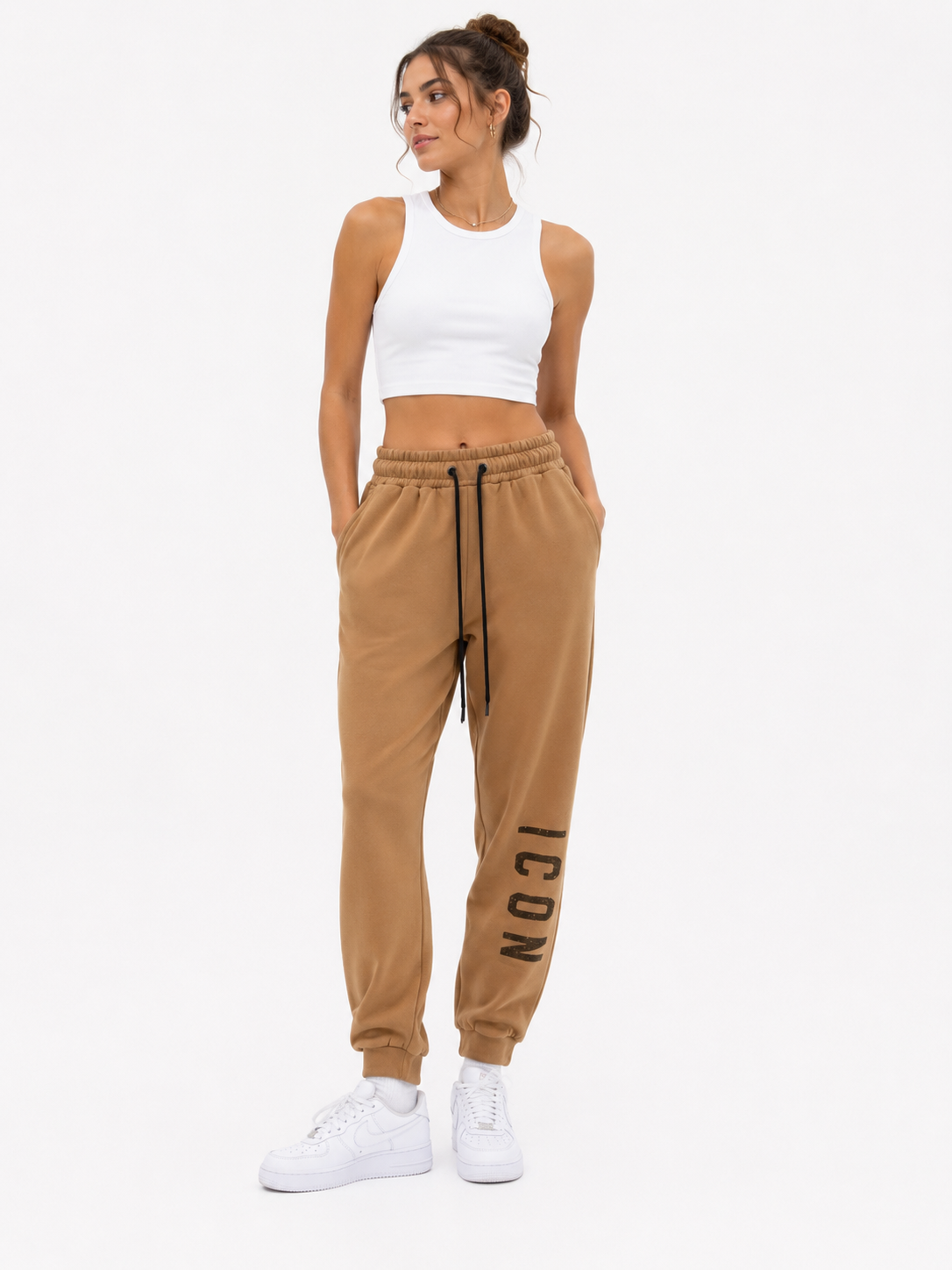 Icon Pantaloni Donna Marrone