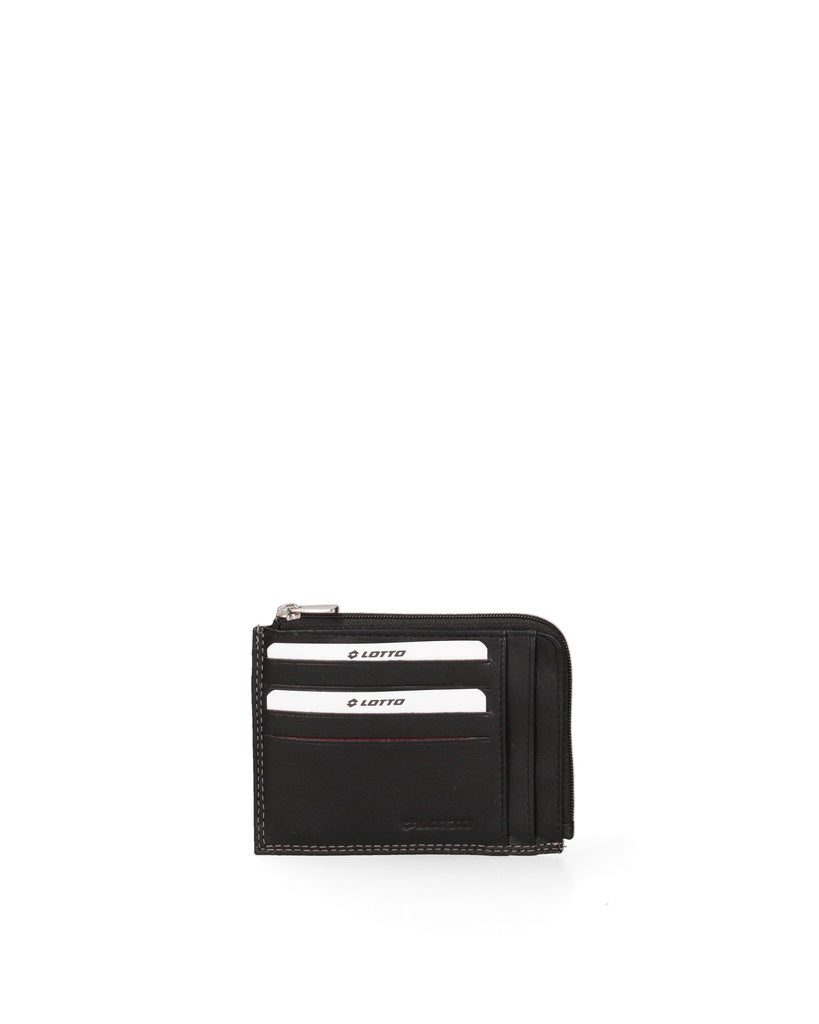 Men's Genuine Leather Wallet - False Model - With Zip