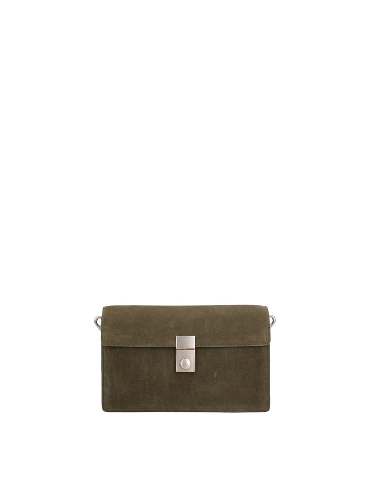 Women's Shoulder Bag - Made in Italy - Celeste Prime - Suede Leather