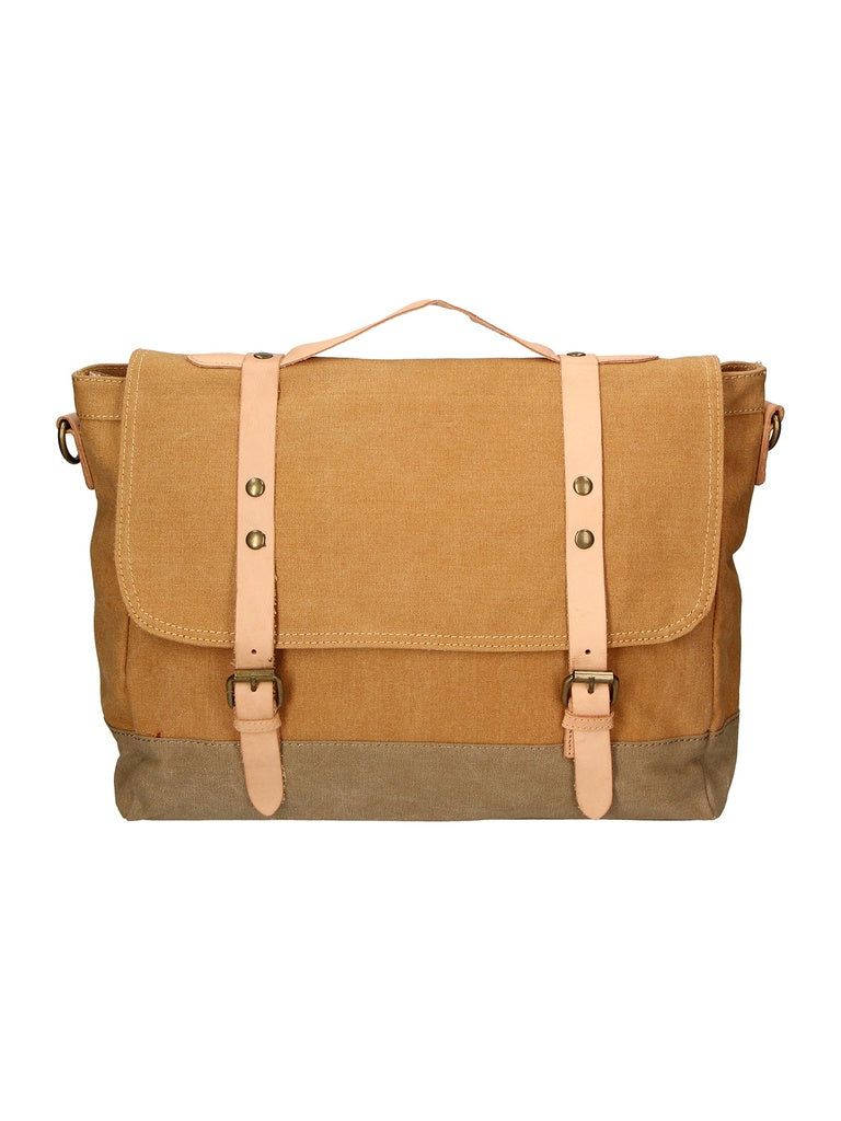 Handbag - Unisex - Minerva Model - Canvas & Leather