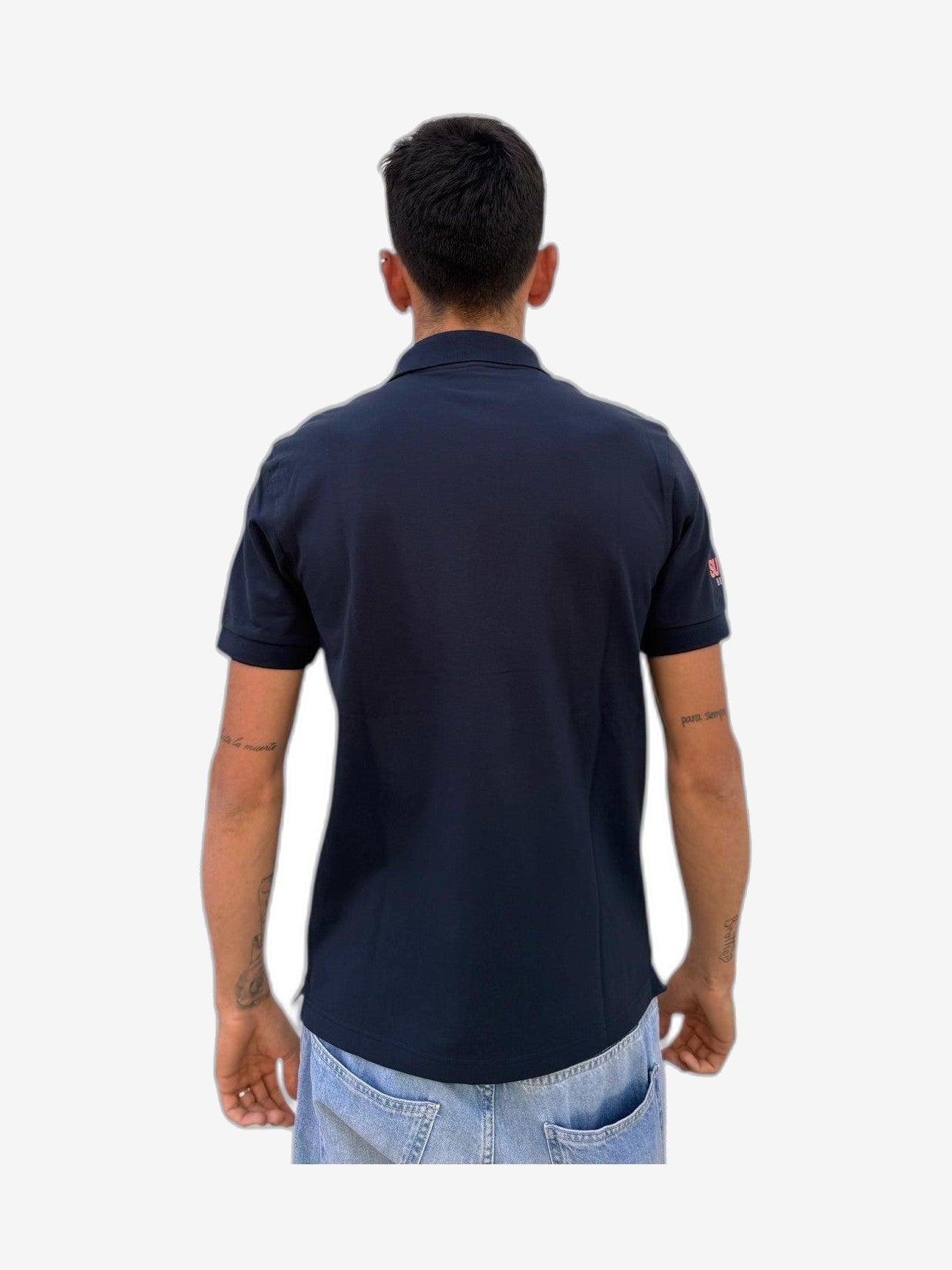 SUN68 Logo Beach Uomo Bianco Cotone