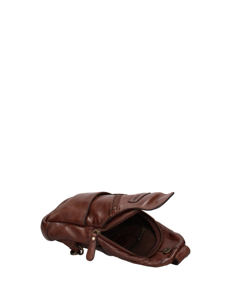 Men's Genuine Leather Chest Pack - Yerevan Elite Model - Casual