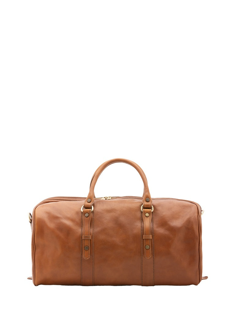 Unisex Genuine Leather Travel Bag - False Model - 100% Cotton