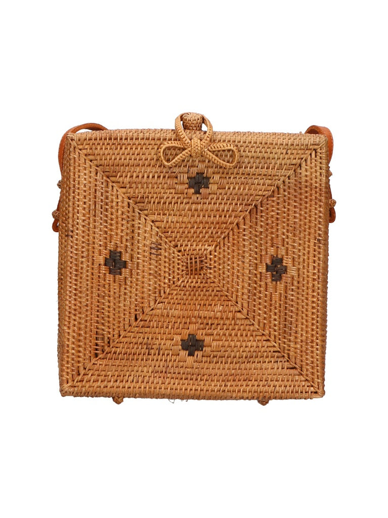 Women's Shoulder Bag - Lara Model - Rattan