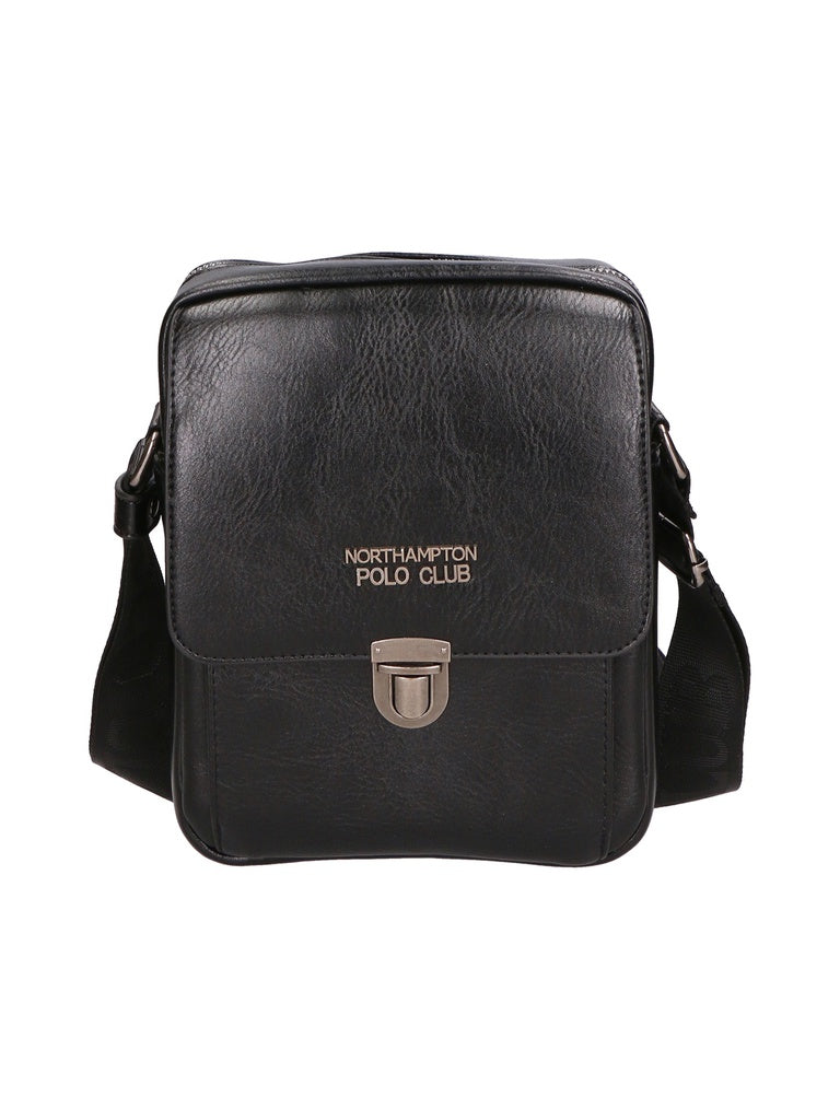 Men's PU Leather Sling Bag - Faux Design - Casual