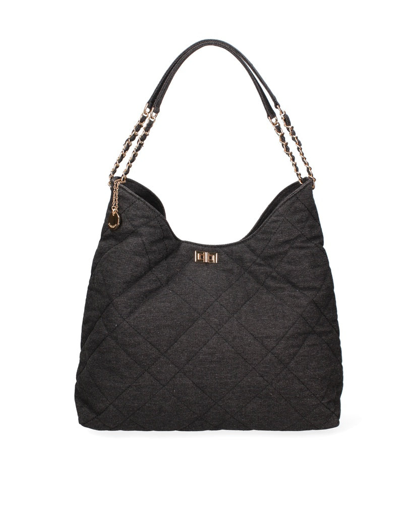 Valoria Plus Women's Shoulder Bag - Nylon & Faux Leather