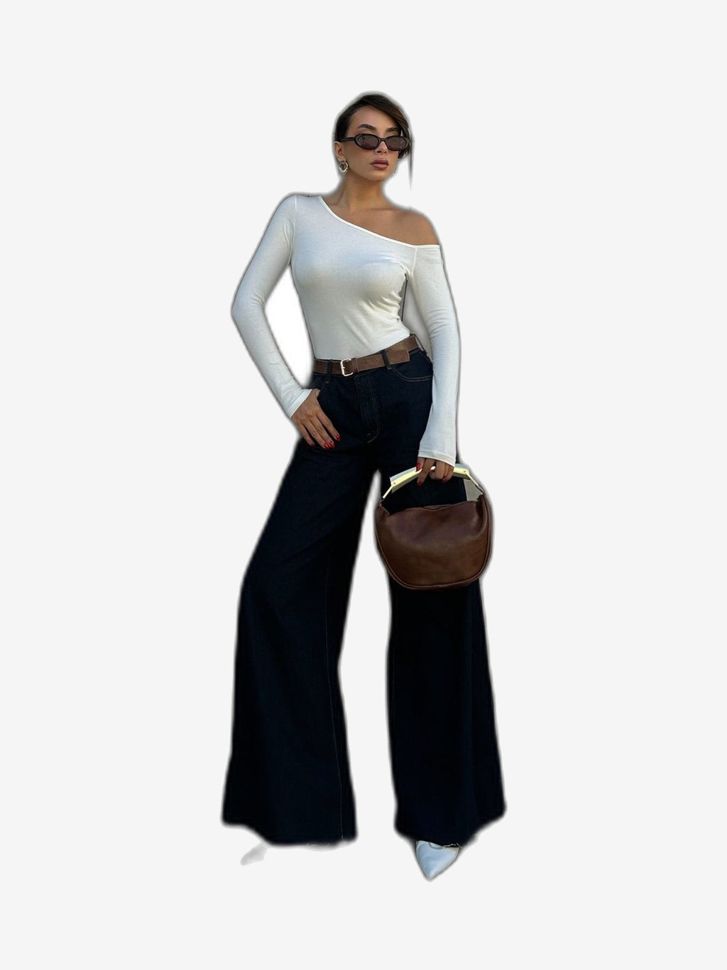 LONCA Maglione Donna Bianco Cotone