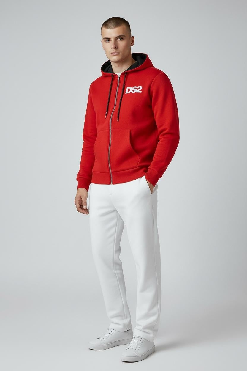 DS2 Sudadera Con Cremallera Unisex Blanco Algodón
