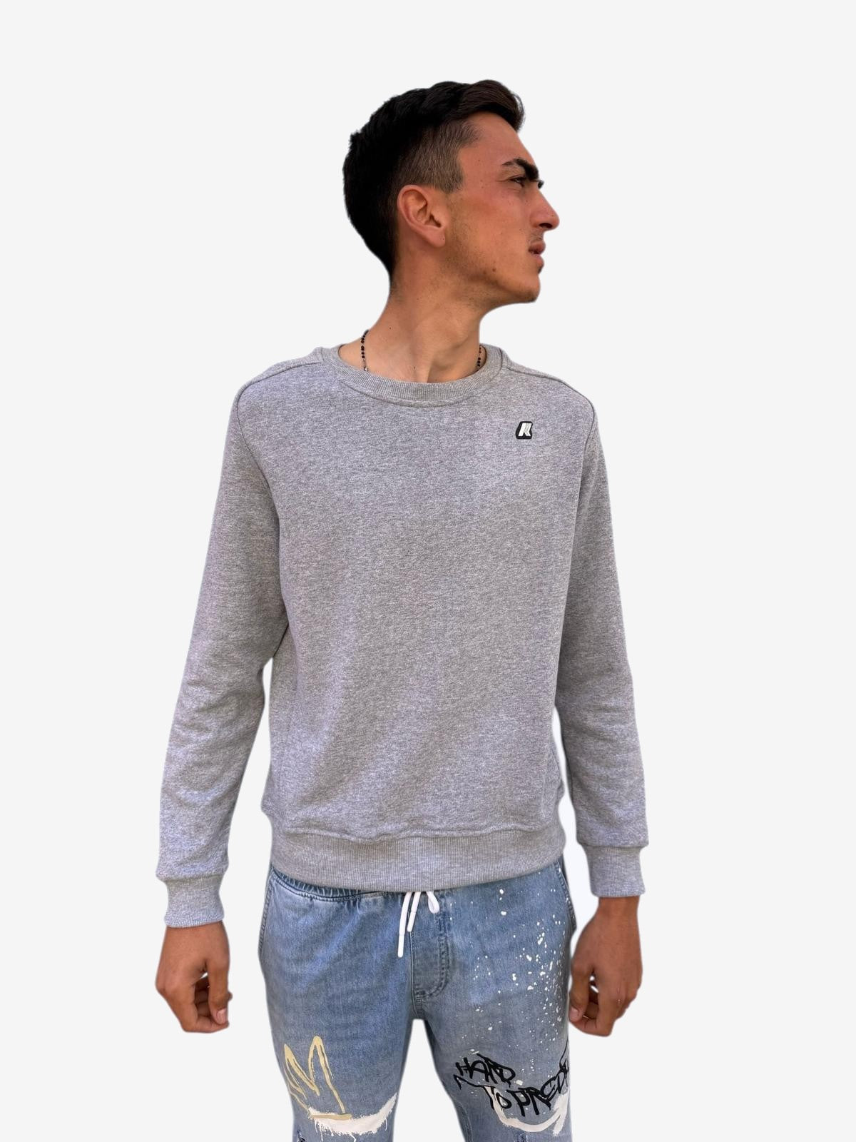 K-WAY Felpa Uomo Grigio Felpa
