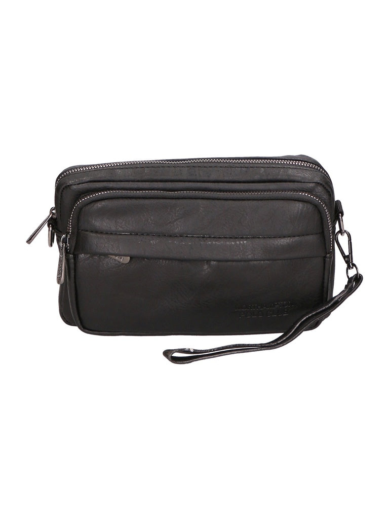 Men's PU Leather Pouch - Fake Pattern - Vegan