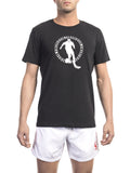 Men's Cotton-Elastane Blend T-Shirt - False Fit - Size L