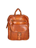 Men's Genuine Leather Backpack - False Model - 100% Calfskin Leather