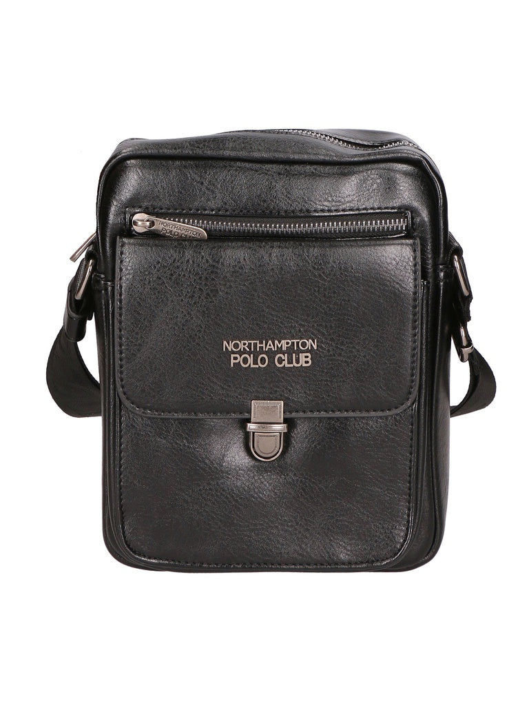 Men's PU Leather Shoulder Bag - Faux Design - Casual
