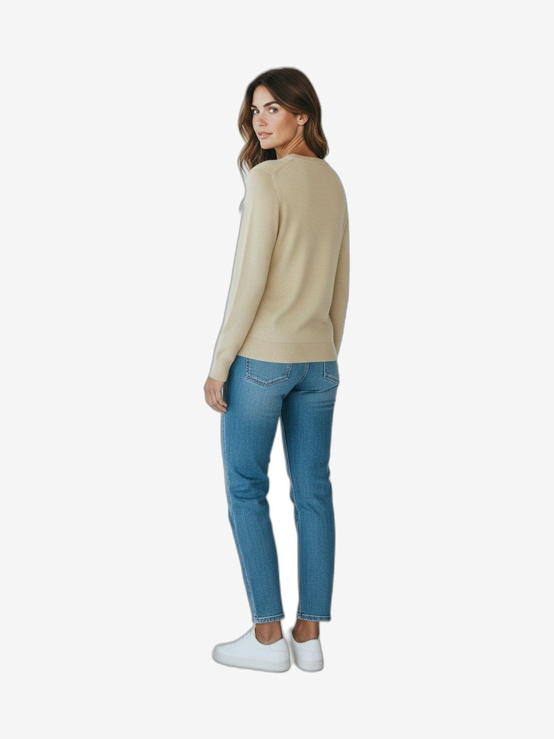 MARIUCCIA MILANO Cuello Redondo Mujer Azul Algodón Cuello Redondo