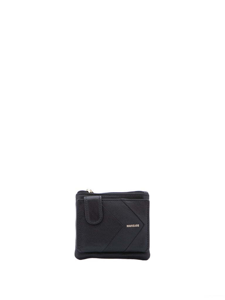 Women's Zip Wallet - False Design - Faux Leather
