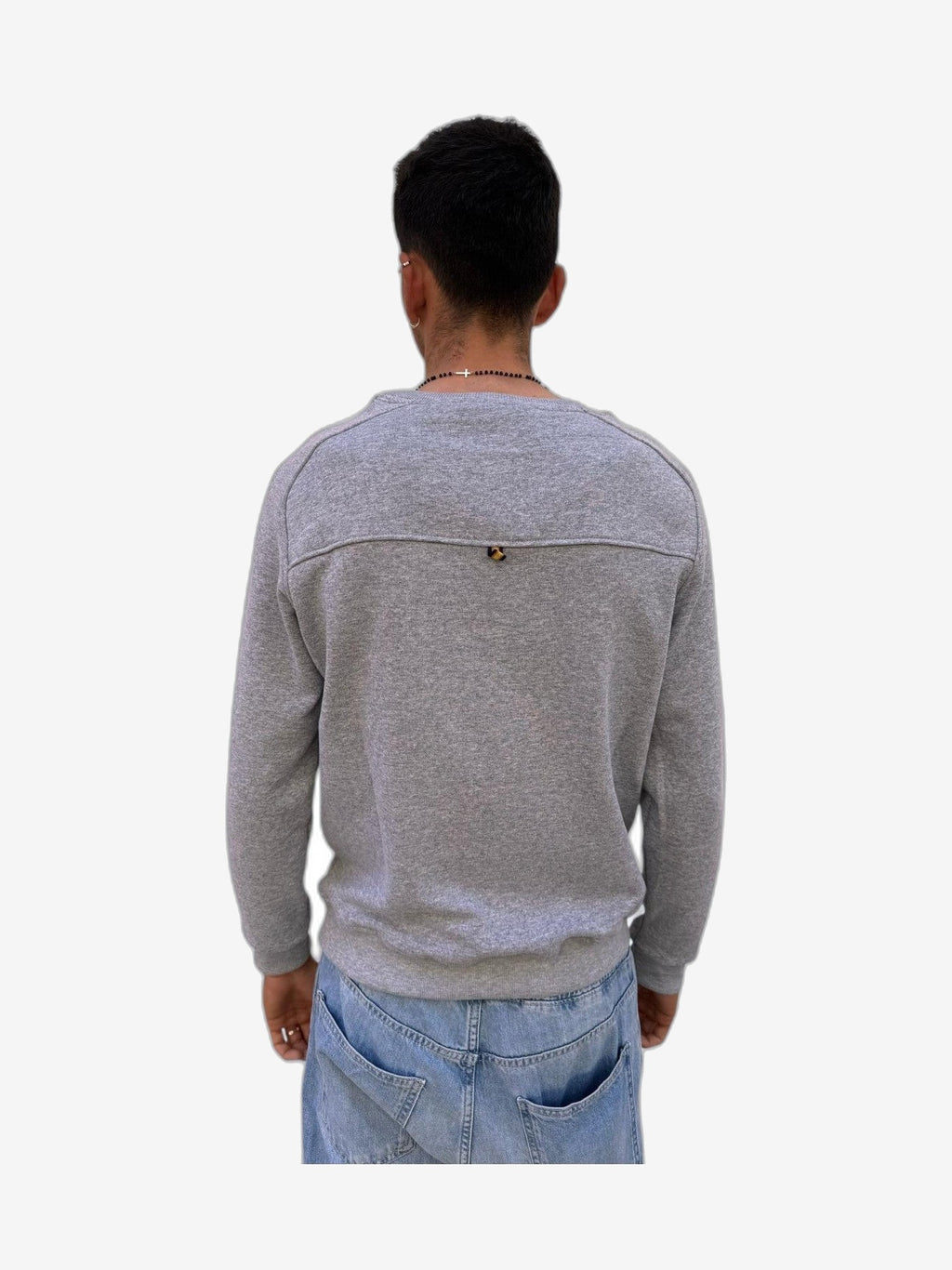 K-WAY Felpa Uomo Grigio Felpa