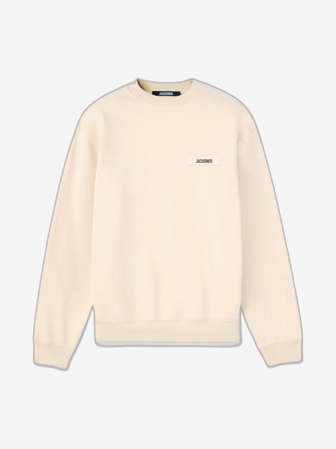 JACQUEMUS Felpa Uomo Avorio Cotone Girocollo