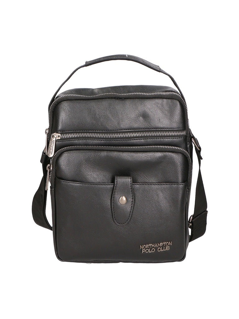 Vegan Men's Sling Bag - False Model - 100% PU Leather