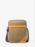 Shoulder Bag for Men - Artisan Style - Polyester/Leather