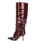 Women's Genuine Leather High-Heeled Boot - Elowen Chic Style - Casual