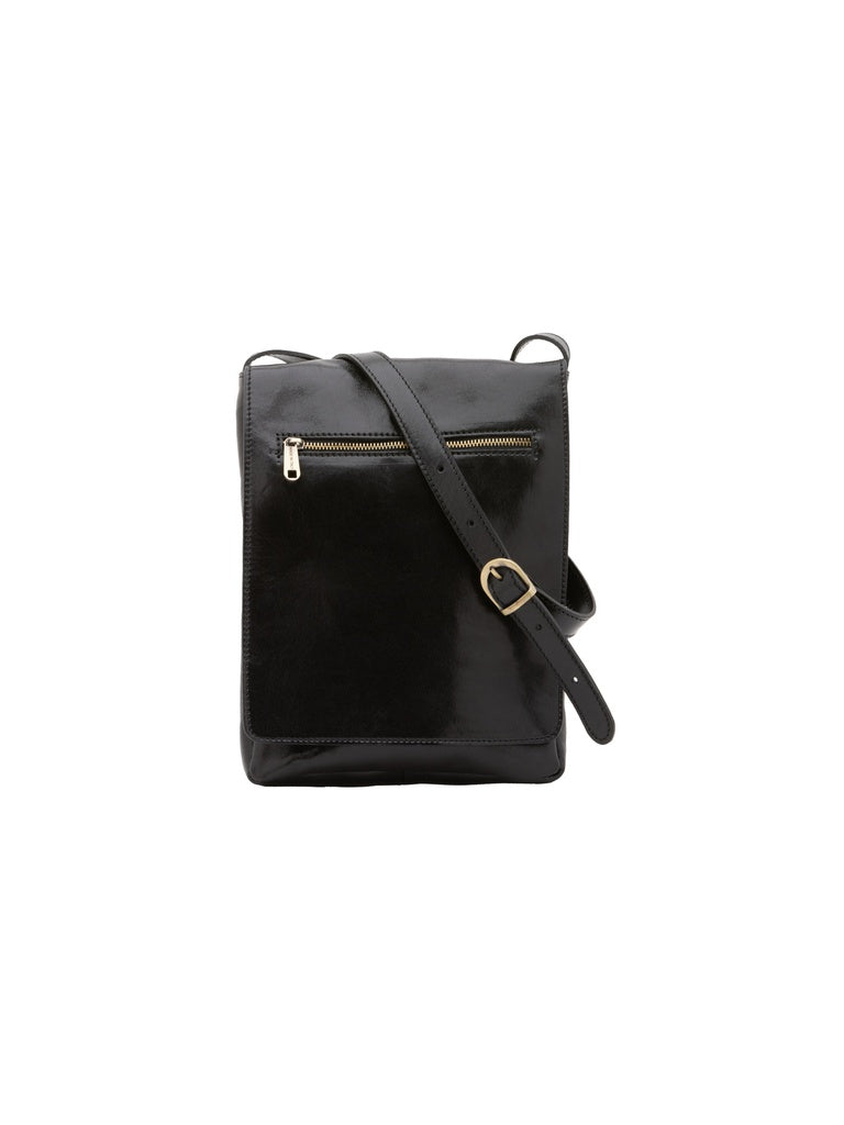 Men's Italian Leather Shoulder Bag - Aether Prime Model - Genuine Leather