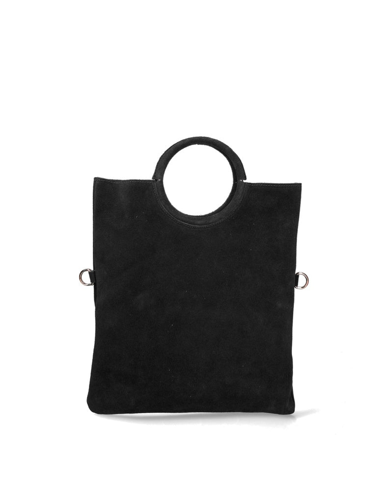 Women's Handmade in Italy Handbag - Zelia Model - Suede Leather
